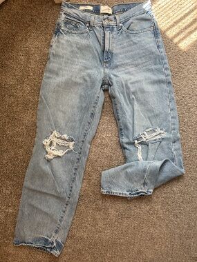 Universal Thread Light Blue Distressed Boyfriend Jeans